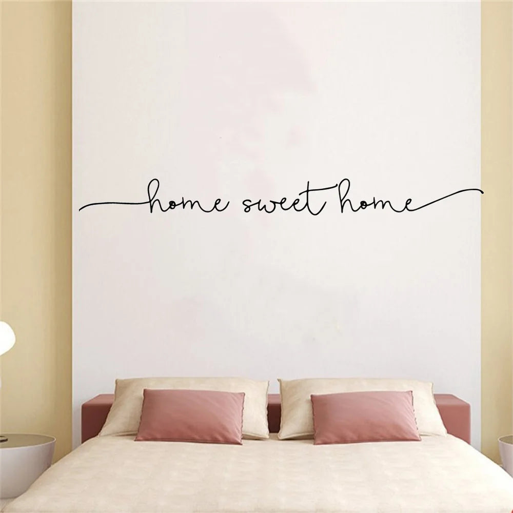 Exquisite home sweet home Phrase Wall Sticker Art Decal For house decoration Wall Decals Bedroom decor Vinyl Mural wallpaper