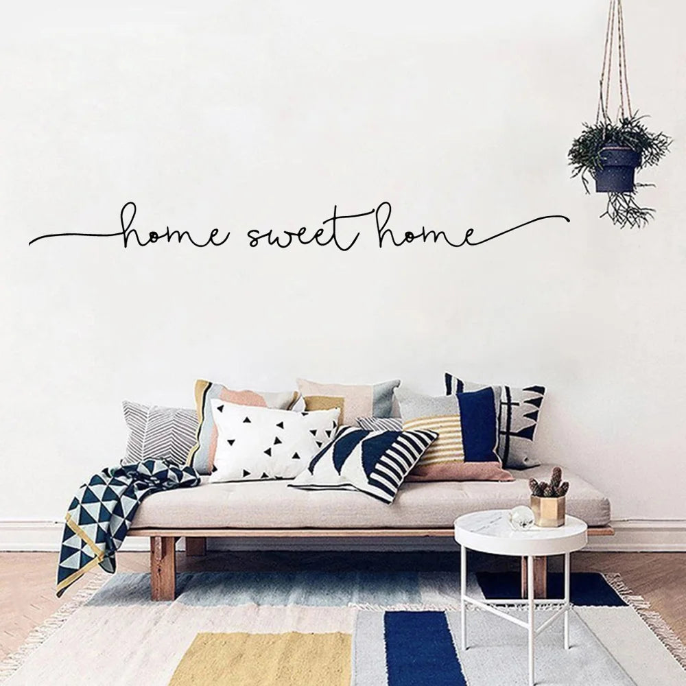 Exquisite home sweet home Phrase Wall Sticker Art Decal For house decoration Wall Decals Bedroom decor Vinyl Mural wallpaper