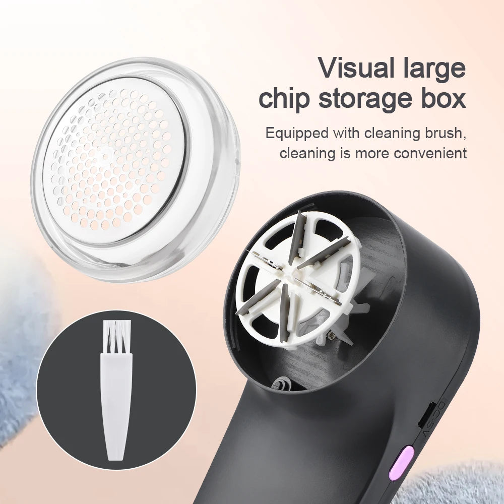 Lint Remover Electric Hairball Trimmer Smart LED Digital Display Fabric USB Charging Portable Professional Fast Household