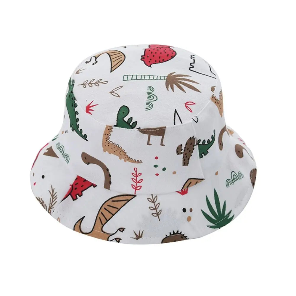 Boy Girl Animal Infant Fisherman Hat Dinosaur Print Baby Bucket Caps Summer Toddler Panama Sun Cap Bonnet