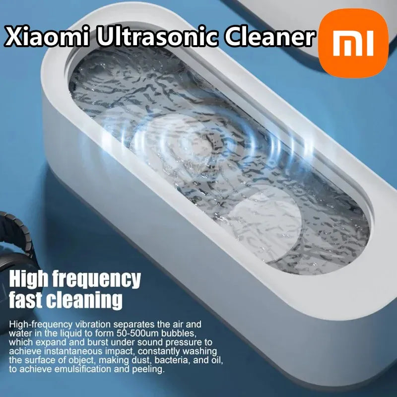 Xiaomi Multi-functional Household Glasses Cleaning Machine Jewelry Braces Watch 360Degree Multi-Functional Cleaning Machine