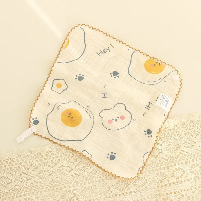 Cotton Baby Face Towel Newborn Baby Items 4 Layer Muslin Baby Bibs Handkerchief Soft Saliva Towel Triangle Feeding Burp Cloths