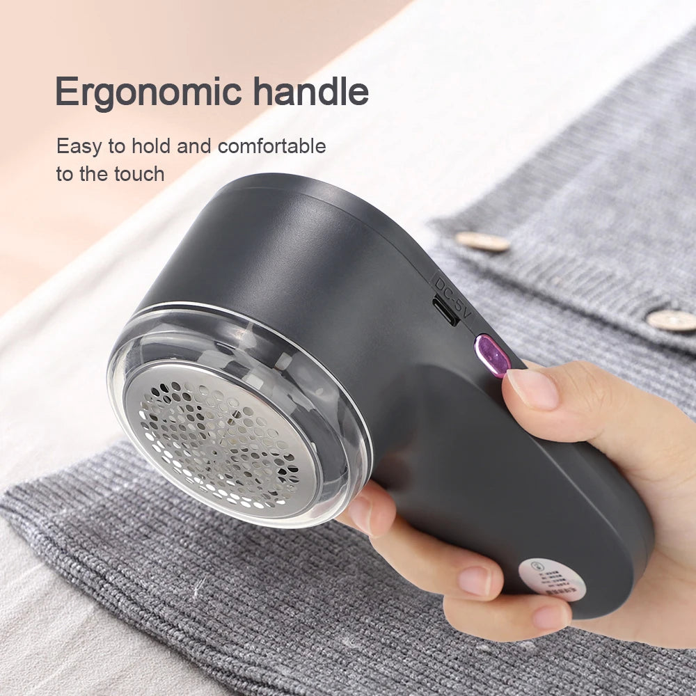 Lint Remover Electric Hairball Trimmer Smart LED Digital Display Fabric USB Charging Portable Professional Fast Household