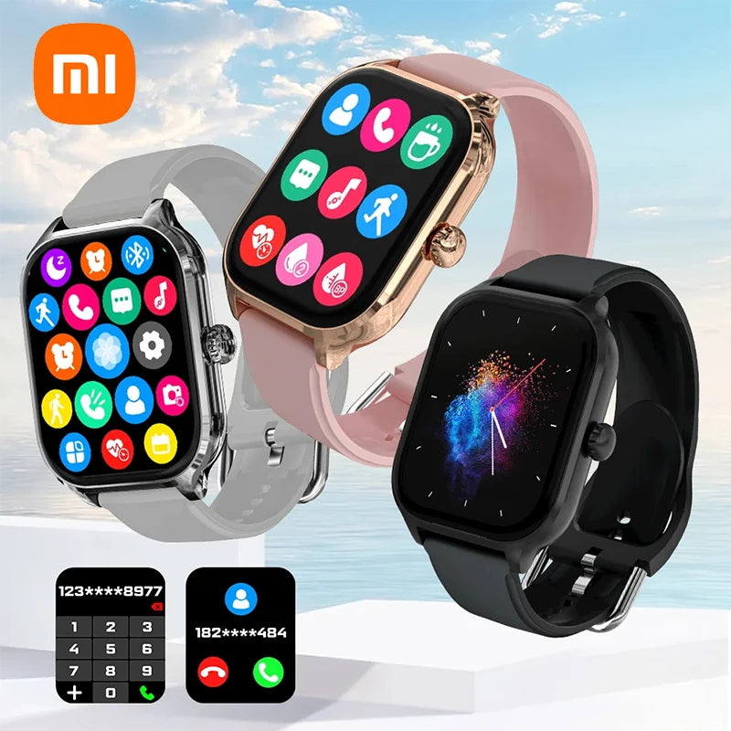 Xiaomi Smartwatch Dial to Answer Calls Calorie Tracking Heart Sport Sleep Health Monitoring Bluetooth Smart Watch Women Men Gift