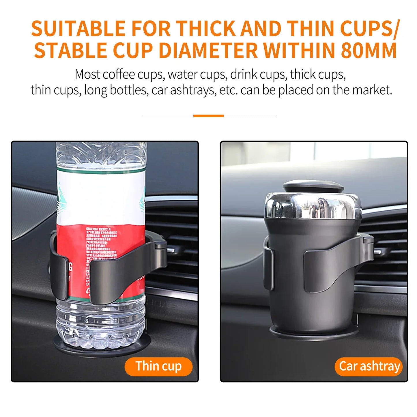 New Car Air Vent Drink Cup Bottle Holder AUTO Car Truck Water Bottle Holders Stands Car Cup Rack For Car Water Bottle Ashtray