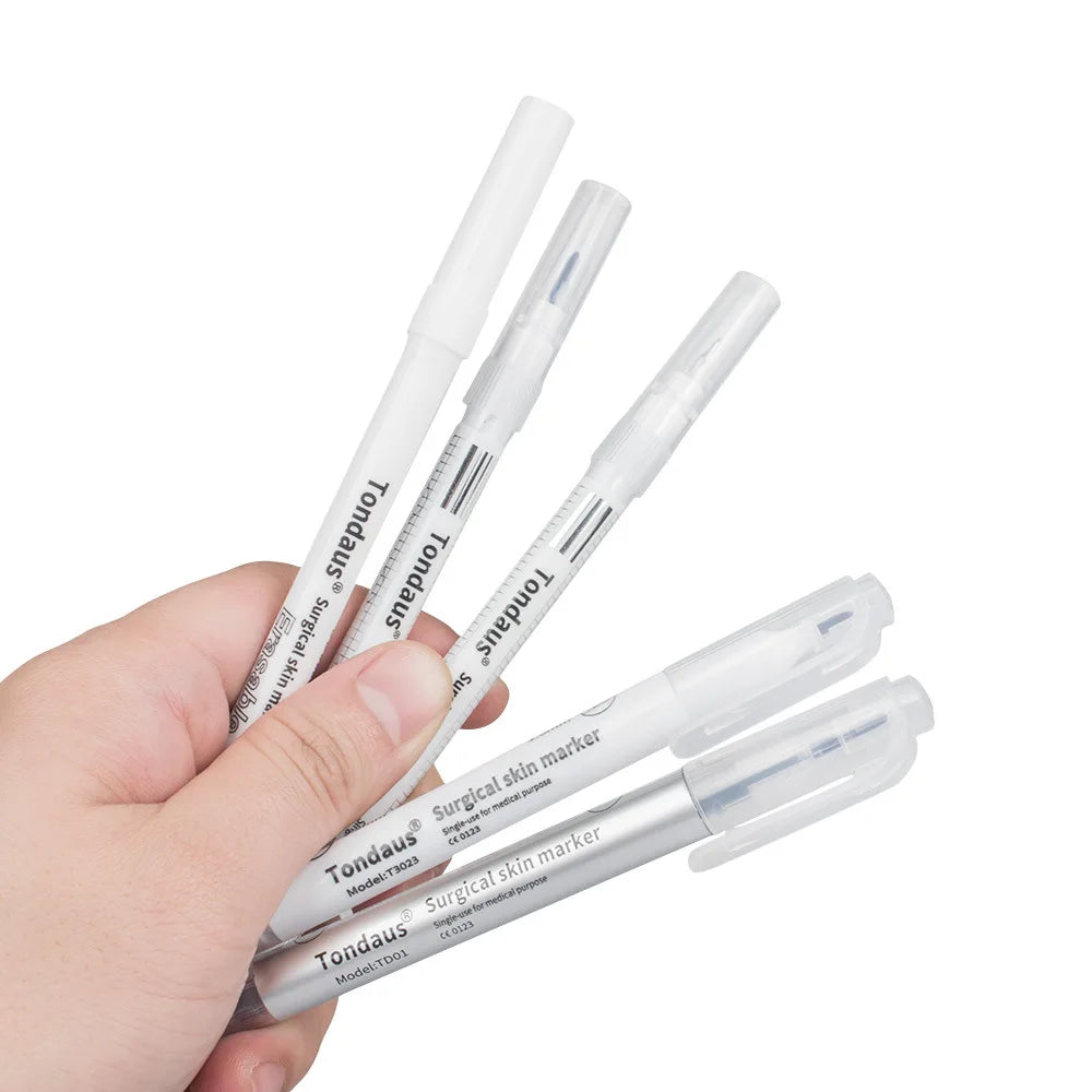 Korean Tattoo Sterile Embroidery Marking Pen Surgical Eyebrow Mark Pen Waterproof White Floating Lip Line Positioning Pencil