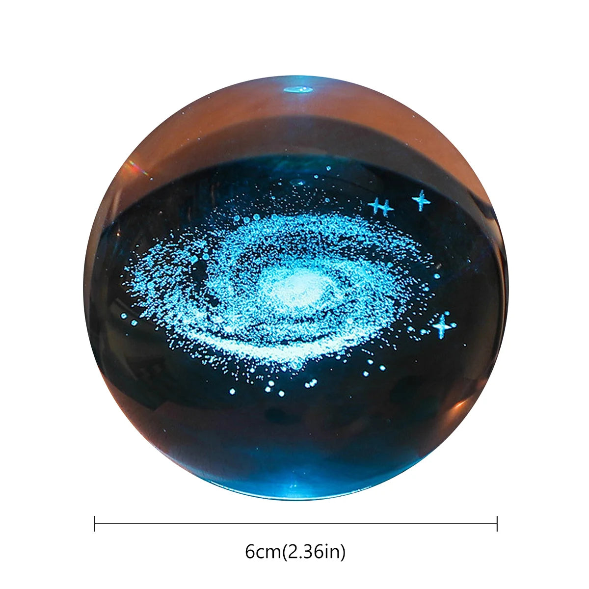 Crystal Ball LED Night Light Galaxy 3D Planet Moon Lamp Bedroom Home Decor for Kids Party Children Birthday Christmas Gifts