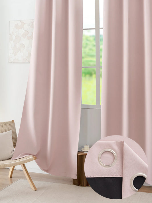 1pcs minimalist style solid color insulation and sun protection curtains suitable for bedrooms, living rooms, balconies