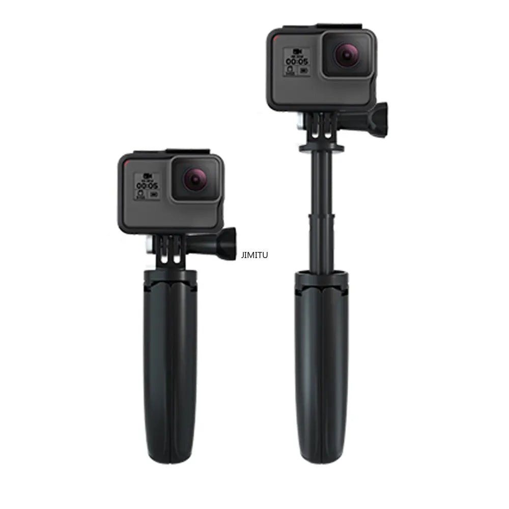 for Gopro Vlog Tripod Foldable Tripod Mini Portable Monopod for Go Pro Hero 11 10 8 7 Black Session Osmo Action Camera Accessory