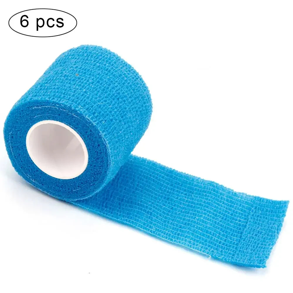 6Pcs Tattoo Disposable Bandage Sport Cover Wrap Tape Self Adhesive Elastic Bandage Tape Tattoo Permanent Makeup Accessories