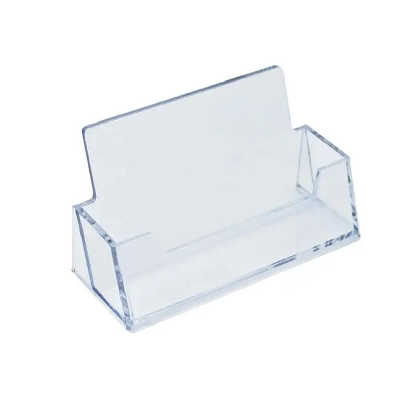 New 1 Pcs Clear Desk Shelf Box Storage Display Stand Acrylic Plastic Transparent Desktop Business Card Holder Place Card Holder