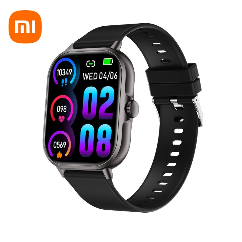 Xiaomi Smart Watch 2025 Android Gift Bluetooth Call Smartwatch 2024 Touch Dial Music Fitness Tracker Sports Watches + Earphone