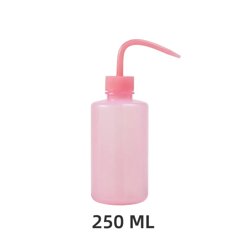 250/500ml Eyelash Cleaning Washing Bottle Curved Spout Cleaner Waterproof Eyebrow Remover Bottle Eyelash Extension Makeup Tool