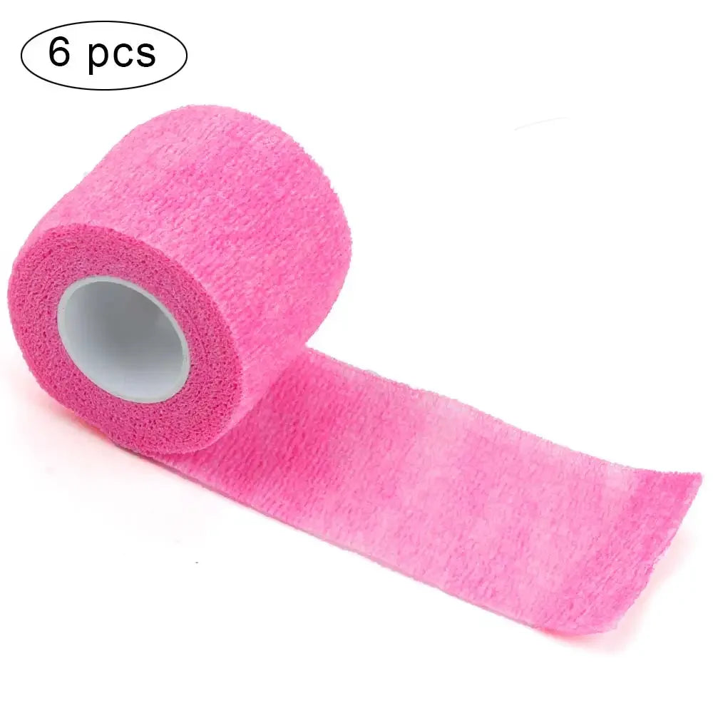 6Pcs Tattoo Disposable Bandage Sport Cover Wrap Tape Self Adhesive Elastic Bandage Tape Tattoo Permanent Makeup Accessories