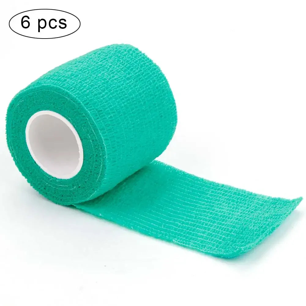 6Pcs Tattoo Disposable Bandage Sport Cover Wrap Tape Self Adhesive Elastic Bandage Tape Tattoo Permanent Makeup Accessories