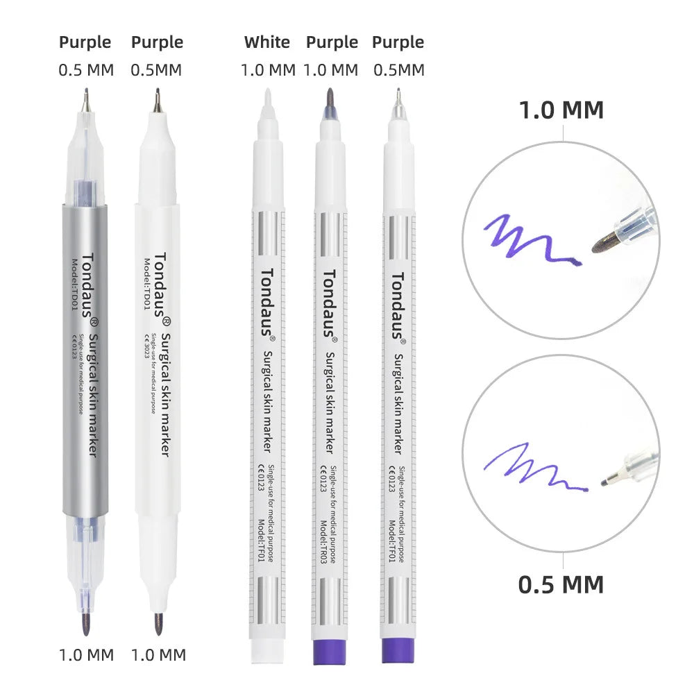 Korean Tattoo Sterile Embroidery Marking Pen Surgical Eyebrow Mark Pen Waterproof White Floating Lip Line Positioning Pencil