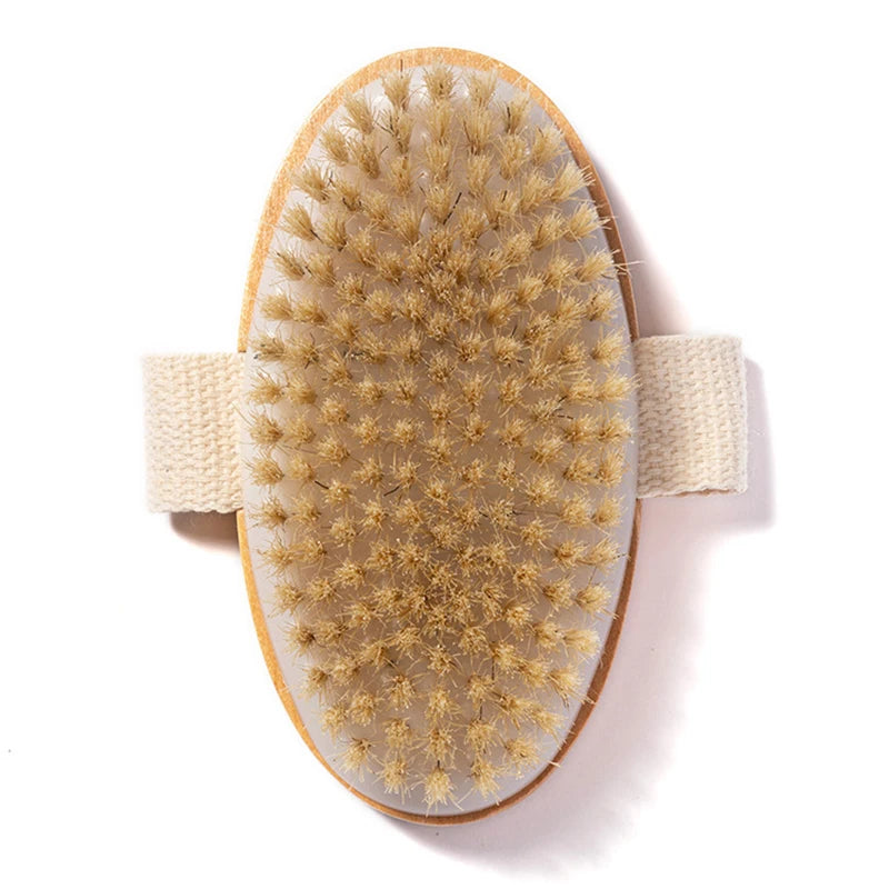 1 Pcs Wet Dry Skin Body Natural Bristle Brush Soft SPA Brush Bath Massager Home Worldwide Store