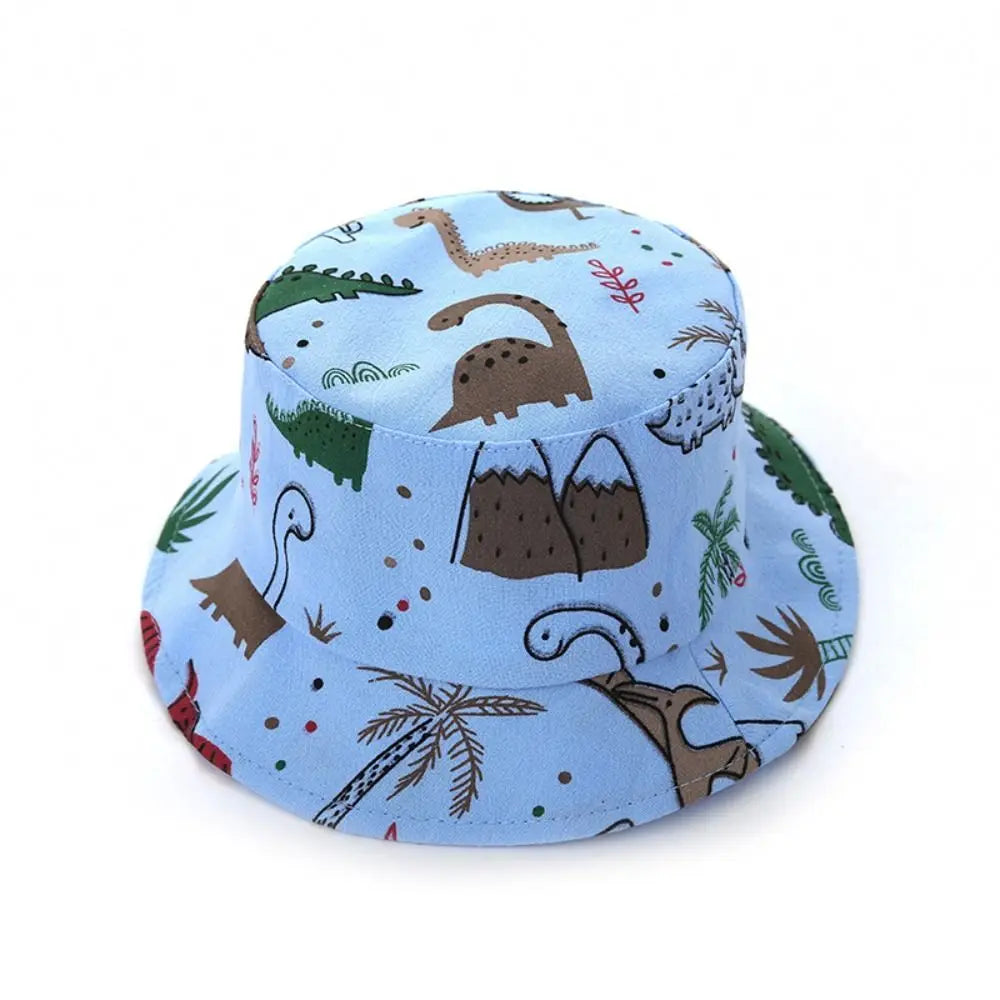 Boy Girl Animal Infant Fisherman Hat Dinosaur Print Baby Bucket Caps Summer Toddler Panama Sun Cap Bonnet