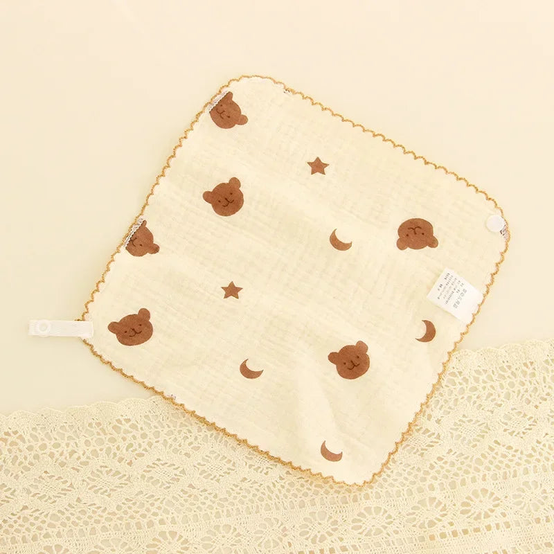 Cotton Baby Face Towel Newborn Baby Items 4 Layer Muslin Baby Bibs Handkerchief Soft Saliva Towel Triangle Feeding Burp Cloths