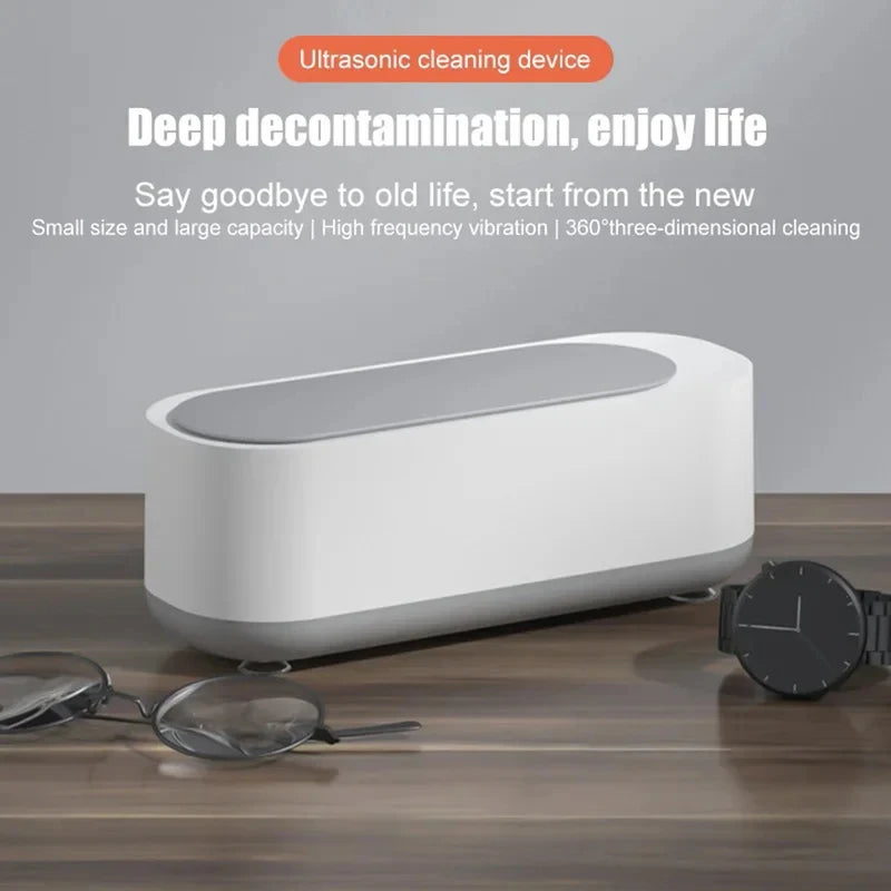 Xiaomi Multi-functional Household Glasses Cleaning Machine Jewelry Braces Watch 360Degree Multi-Functional Cleaning Machine