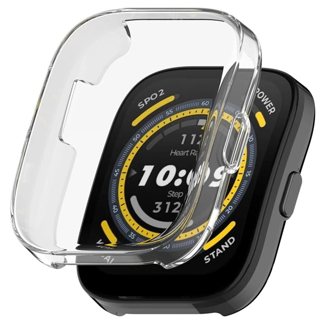 TPU Case+Tempered film For Amazfit Bip 5 Anti scratch Fall prevention Screen Protector For Amazfit Bip5 Soft protective cover