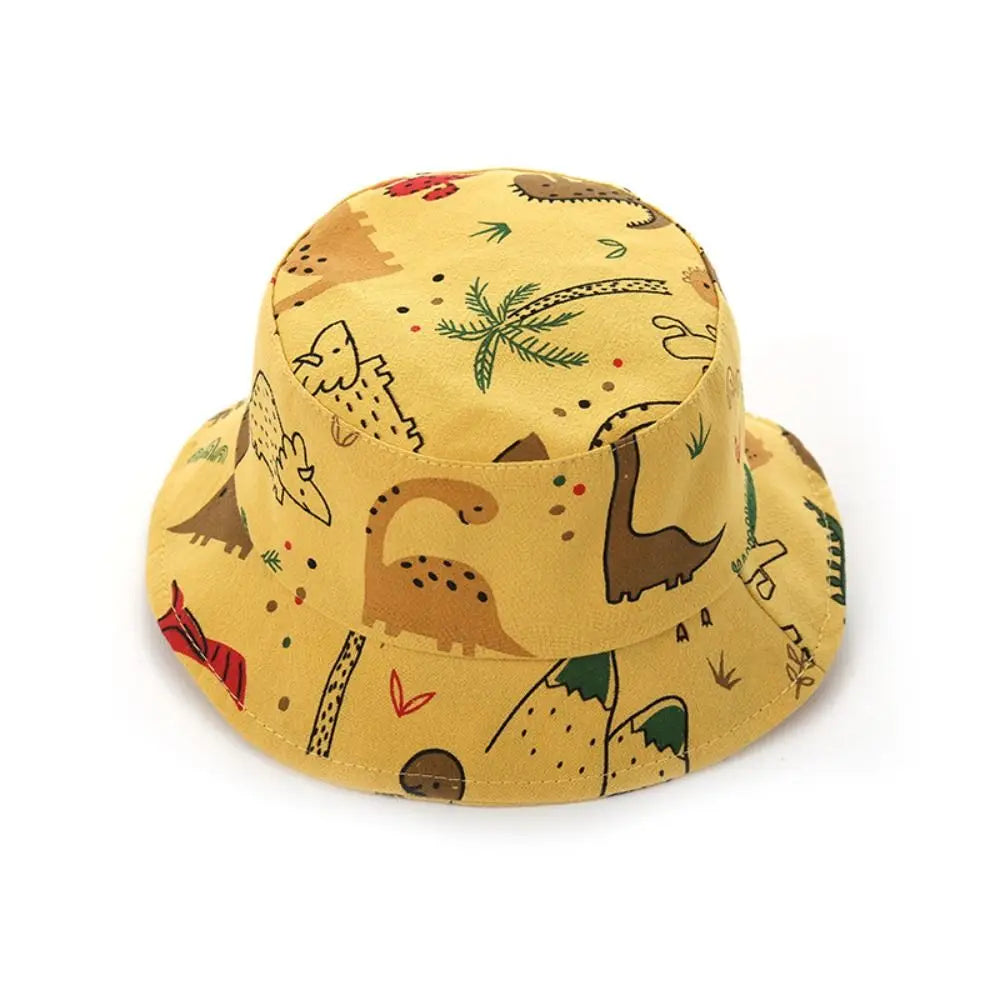 Boy Girl Animal Infant Fisherman Hat Dinosaur Print Baby Bucket Caps Summer Toddler Panama Sun Cap Bonnet