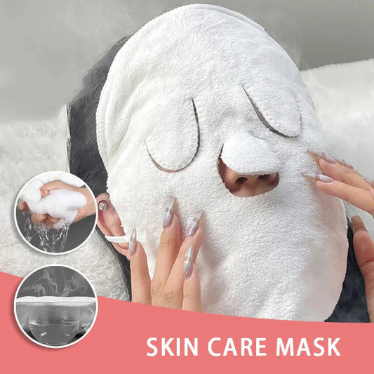 Skin Care Mask Cotton Hot Compress Towel Wet Compress Steamed Face Towel Opens Skin Pore Clean Compress Beauty Facial Care Tools