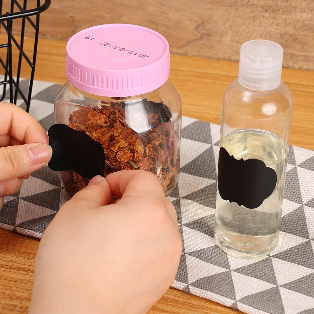 20pcs Spice Jar Labels Chalkboard Condiment Seasoning Containers Stickers Kitchen Bottles Organizer Coffee Blackboard Label