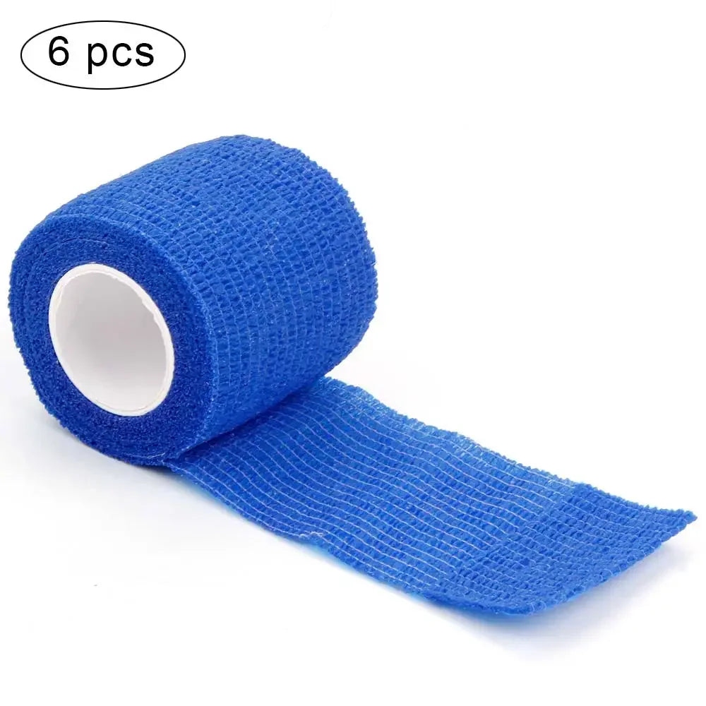 6Pcs Tattoo Disposable Bandage Sport Cover Wrap Tape Self Adhesive Elastic Bandage Tape Tattoo Permanent Makeup Accessories